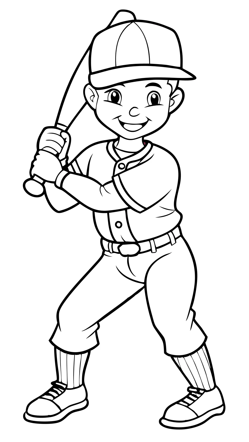 coloring pages of baseball players